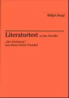 Vorschau - Test - Literaturtest zu "Der Verlorene" von Hans Ulrich Treichel - Deckblatt