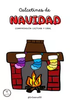 Vista previa - Juegos / Gamificación - Calcetín de Navidad: Comprensión lectora y oral - Portada