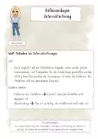 Vorschau - Arbeitsblätter - Reflexion als Maßnahme für Fehlverhalten - Deckblatt