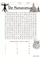 Vorschau - Arbeitsblätter - Humanismus Suchsel Buchstabengitter Geschichte - Seite 2