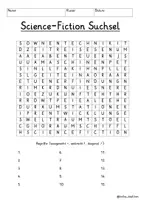 Vorschau - Arbeitsblätter - Science Fiction Suchsel Buchstabengitter Technology Zukunft - Seite 3