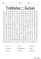 Vorschau - Spiele - Frühblüher Suchsel Buchstabengitter Frühling Blumen Sachunterricht - Seite 2