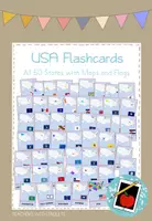 Vorschau - Präsentationen/Tafelbilder - 51 Flashcards: US States with maps and state flags - Deckblatt