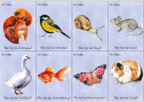 Vorschau - Spiele - Ich habe ... Wer hat ...? Tiere (Lesespiel für Gruppen) - Seite 3