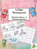 Vorschau - Arbeitsblätter - Rechenpuzzle Chalkys 10000 Zahlendarstellung - Deckblatt