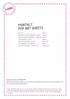 Vorschau - Mal- und Bastelvorlagen - Monthly Pop Art Sheets - Seite 2