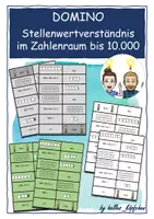 Vorschau - Spiele - Orientierung im Zahlenraum 10000 / Stellenwertverständnis Domino / Mathe Klasse 4 - Deckblatt