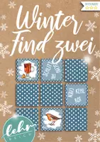 Vorschau - Stationenlernen - Winter Find zwei - Paare finden / Zuordungskarten - Deckblatt