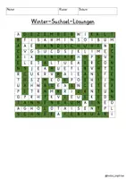 Vorschau - Arbeitsblätter - Winter Suchsel Buchstabengitter (6 Versionen) - Seite 2