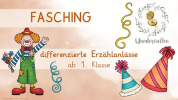 Vorschau - Präsentationen/Tafelbilder - Diff. Erzählanlässe - Fasching & Karneval - Seite 1