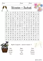 Vorschau - Arbeitsblätter - Silvester & Neujahr Grundschule Suchsel - Deckblatt
