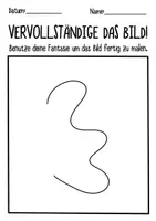 Vorschau - Mal- und Bastelvorlagen - 35 Weitermalbilder - Kreative Kunst für Zwischendurch 🎨✍🏻 - Seite 1