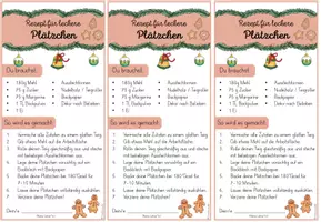 Vorschau - Anderer Materialtyp - Feriengruß - Rezept für leckere Plätzchen - Seite 3