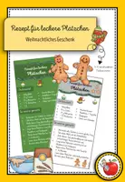 Vorschau - Anderer Materialtyp - Feriengruß - Rezept für leckere Plätzchen - Deckblatt