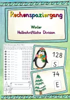 Vorschau - Arbeitsblätter - Rechenspaziergang Winter Halbschriftliche Division - Deckblatt