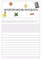 Vorschau - Arbeitsblätter - Flipbook "schriftliche Rechenverfahren" - Seite 1