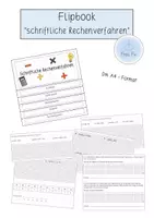 Vorschau - Arbeitsblätter - Flipbook "schriftliche Rechenverfahren" - Deckblatt