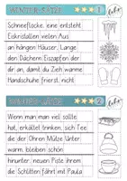 Vorschau - Arbeitsblätter - #Silvesterknaller23 Winter - Schüttelsätze zum Kleben - Seite 3