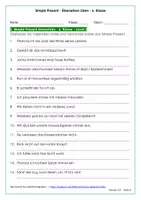 Vorschau - Arbeitsblätter - Simple Present Übungen mit Lösungen für die 6. Klasse - Übersetzen üben - Seite 3