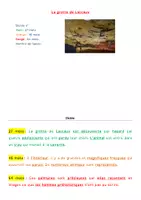 Aperçu - Préparation de séquence / Séquence complète - Dictée différenciée - Histoire de l'art - Grotte de Lascaux - Page de couverture