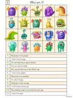 Vorschau - Arbeitsblätter - Who am I? - Reading Riddles - Monsters No. 2 - Seite 3