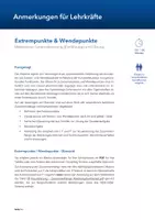 Vorschau - Arbeitsblätter - Extrempunkte & Wendepunkte - Einführung (Systematisierung + Übung) - Seite 1