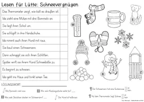 Vorschau - Arbeitsblätter - Lesen für Lütte: Weihnachten (Lesespuren für Kleine) (Kl. 2) - Seite 1