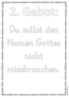 Vorschau - Stundenentwürfe - Moses und die Zehn Gebote - Bibelverse Religionsunterricht - Seite 3