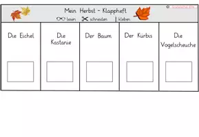 Vorschau - Arbeitsblätter - Herbst Klappheft Klasse 1 - sinnentnehmendes Lesen - Seite 2