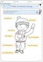 Vorschau - Arbeitsblätter - Lerntheke Winterkleidung Klasse 1/2 DaZ - Seite 3