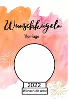Vorschau - Mal- und Bastelvorlagen - Wunschkugeln Ethik Jahresanfang - Deckblatt