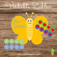 Vorschau - Spiele - Verliebte Zahlen-Schmetterling verliere deine Punkte #edukisummer - Deckblatt