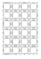 Vorschau - Unterrichtsreihen - Materialpaket Karteikarten, Dominos und Puzzles zu Maßeinheiten - Deckblatt