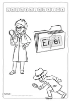 Vorschau - Arbeitsblätter - Lesedetektive Ei ei - Seite 1