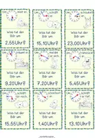Vorschau - Fördermaterial/Inklusion - Lesespiel Uhrzeit in Klasse 2 /3 -Was tut der Bär um ..? - Seite 2
