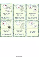 Vorschau - Fördermaterial/Inklusion - Lesespiel Uhrzeit in Klasse 2 /3 -Was tut der Bär um ..? - Seite 3