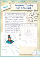 Vorschau - Mal- und Bastelvorlagen - Winter Autogenes Training - Der Schneespaß - Deckblatt