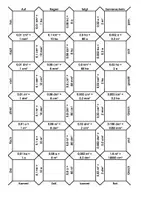 Vorschau - Spiele - Puzzle mit 24 Teilen "Flächenmaße mit Komma" - Deckblatt