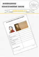Vorschau - Arbeitsblätter - Materialpaket musikalische Geburtstagskinder - Seite 1