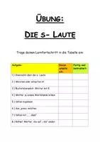 Vorschau - Arbeitsblätter - Deutsch Rechtschreibung Grammatik s-Laute Stationen Lerntheke - Deckblatt