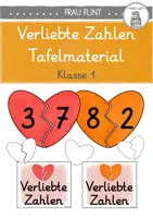 Vorschau - Fördermaterial/Inklusion - Verliebte Zahlen - Tafelmaterial - Legekarten - Spielkarten - Deckblatt