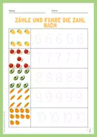 Vorschau - Arbeitsblätter - Ich lerne Zählen (Komplettpaket) - Die Zahlen 1 - 10 spielerisch lernen - Seite 2