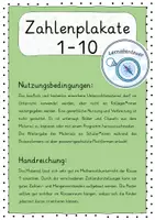 Vorschau - Fördermaterial/Inklusion - Zahlen- und Ziffernposter GELB - Seite 1