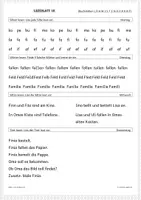 Vorschau - Arbeitsblätter - 10. Leseblatt für die ganze Woche Klasse 1 - Seite 1