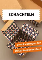 Vorschau - Mal- und Bastelvorlagen - Schachteln - Deckblatt