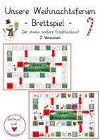 Vorschau - Spiele - Weihnachtsferien Brettspiel zum Erzählen !differenziert! - Deckblatt