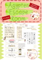 Vorschau - Arbeitsblätter - Ägypten Escape Room (Klasse 4./5.) differenziert - Deckblatt