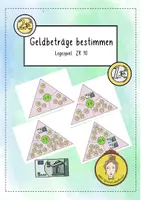 Vorschau - Spiele - Thema Geld: Legespiel im Zahlenraum bis 10 - Deckblatt