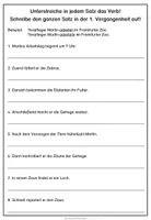 Vorschau - Arbeitsblätter - Verbformen differenziert üben - Präteritum - Seite 3