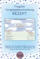 Vorschau - Arbeitsblätter - MATERIALPAKET Flugplan, Checkliste und Bewertungsbogen Rezept - Deckblatt
